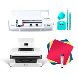 Combo Emprendimiento Plotter Corte Siser Juliet + Estampadora automática LOKLiK + Vinilo Textil Pro