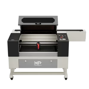 Máquina cortadora y grabadora láser CO2 Monport 100W (500x700mm) con enfoque automático y soporte