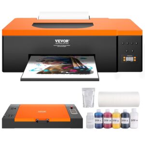 VEVOR Impresora DTF A3 L1800 Impresora de transferencia con alimentador de rollo directo a película